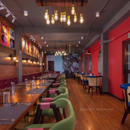 Chaw Chaw Pub & Restaurant interior design done by Concept Interiors