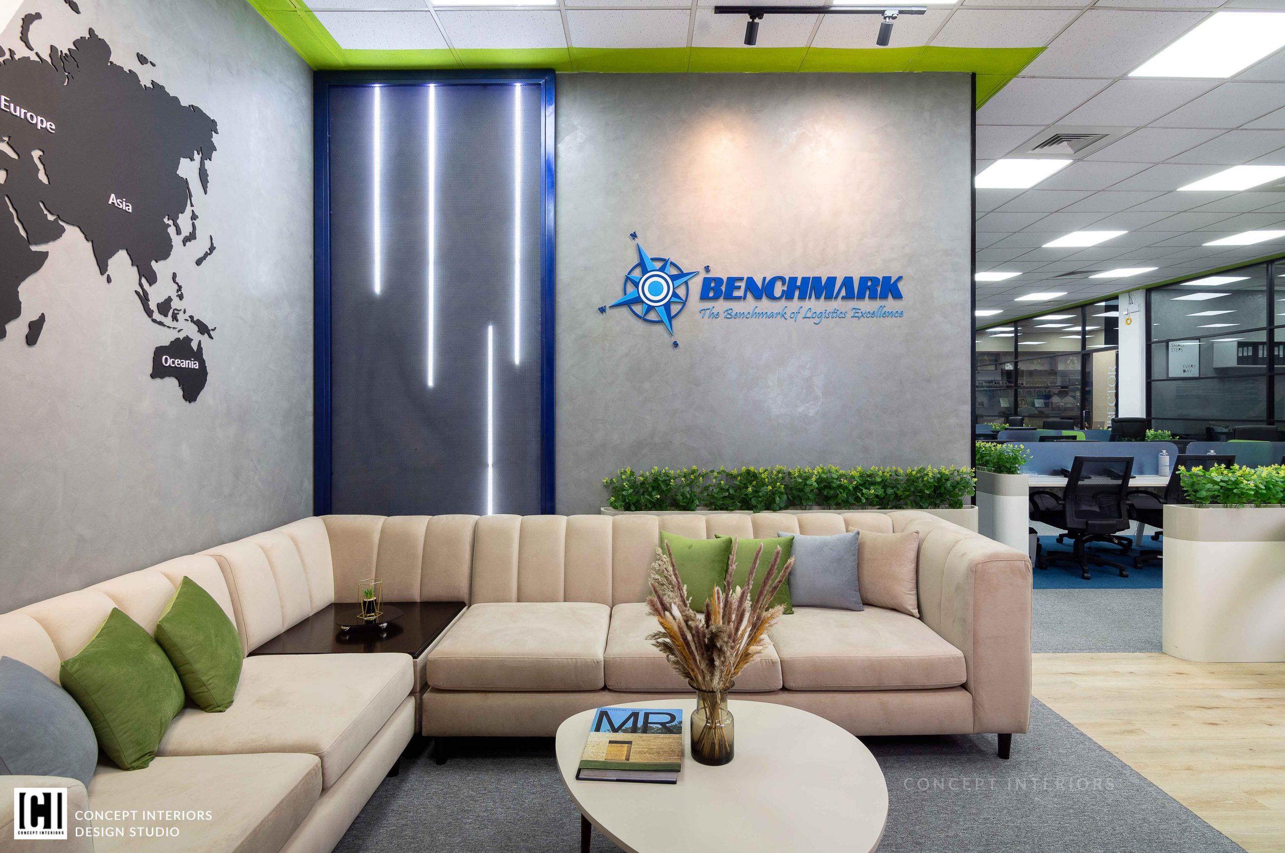 Benchmark Logistics Head office interior design